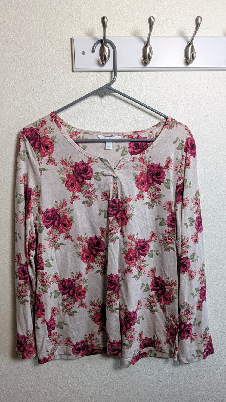 Charter Club Intimates Women's Long Sleeve top Size Large